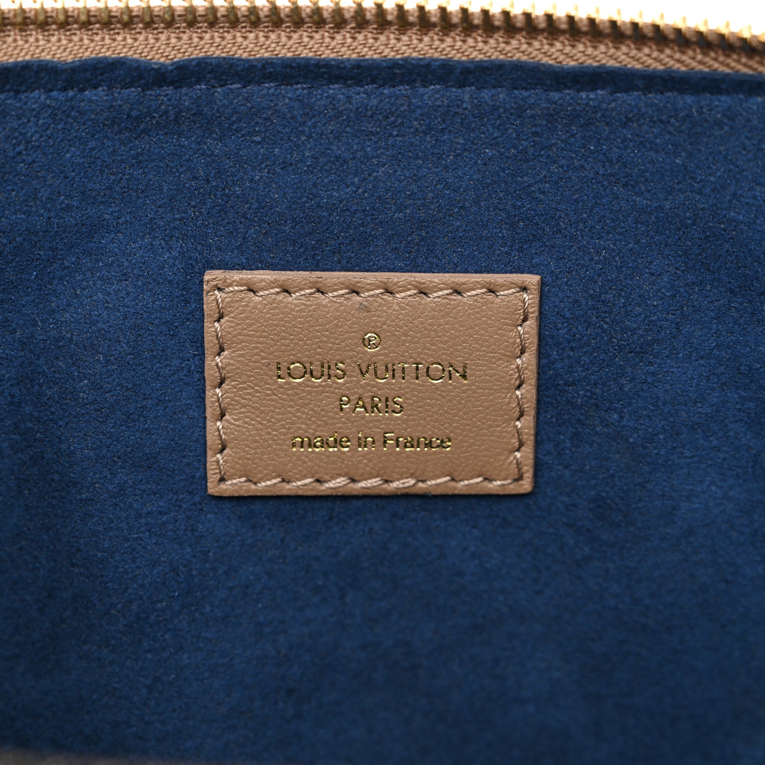 Louis Vuitton Lambskin Embossed Monogram Coussin MM Taupe 7 of 11