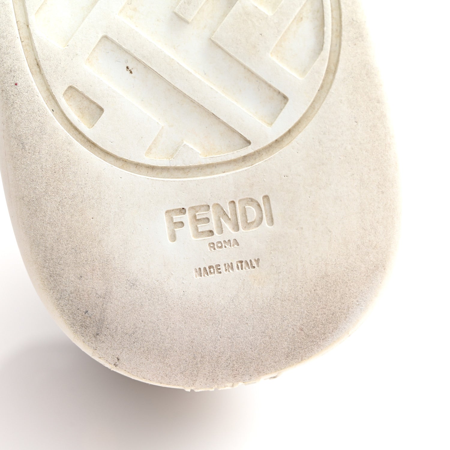Fendi Fabric FF Micro-Perforated Rise Low Top Sneakers 38.5 Tobacco Black 7 of 10