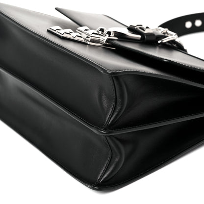 Prada Saffiano City Calfskin Studded Elektra Shoulder Bag Black Fuoco 9 of 12