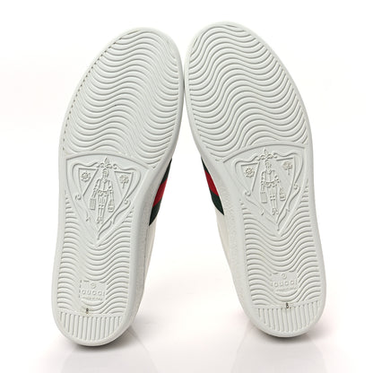 Gucci Calfskin Web Mens Gucci Band Ace Sneakers 8.5 White 6 of 9