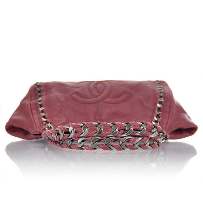 Chanel Leather Modern Chain Tote Red 4 of 11
