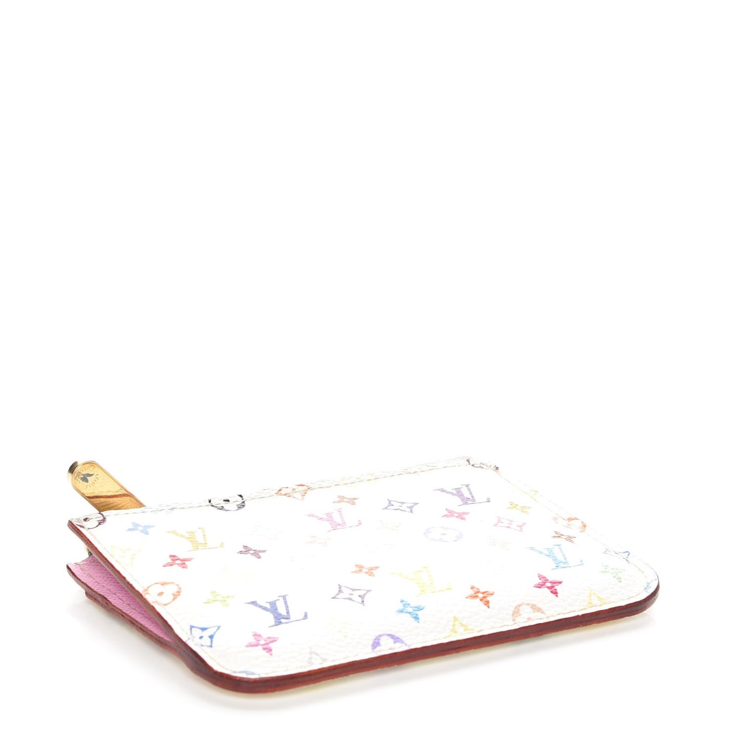 Monogram Multicolor Key Pouch White Litchi