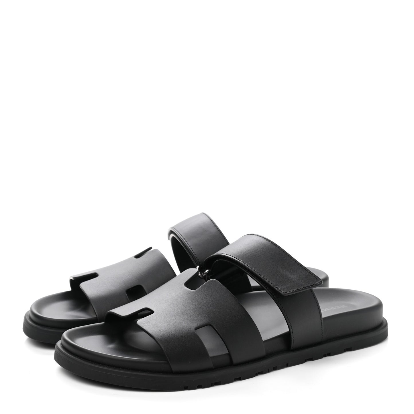Calfskin Mens Chypre Sandals 42.5 Black
