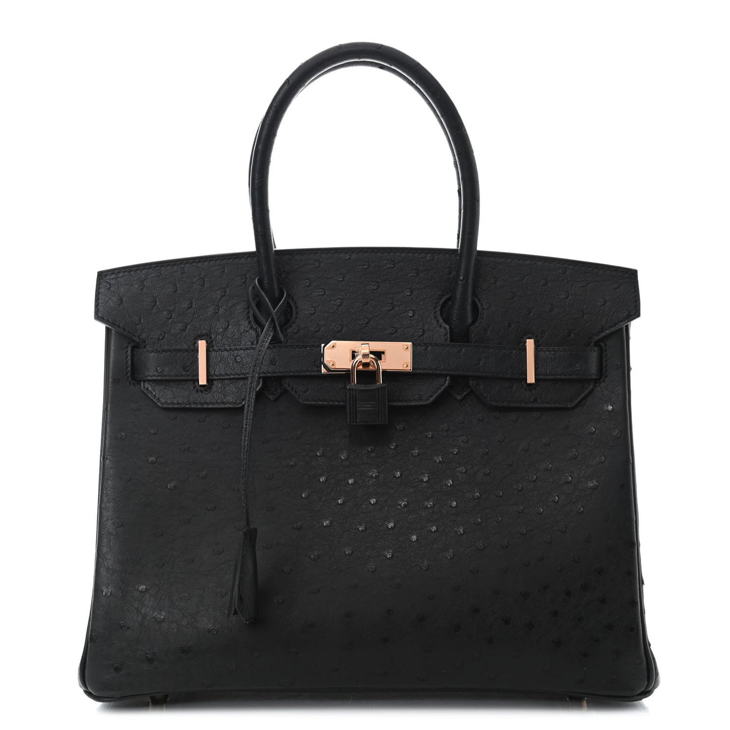 Ostrich Birkin 30 Black