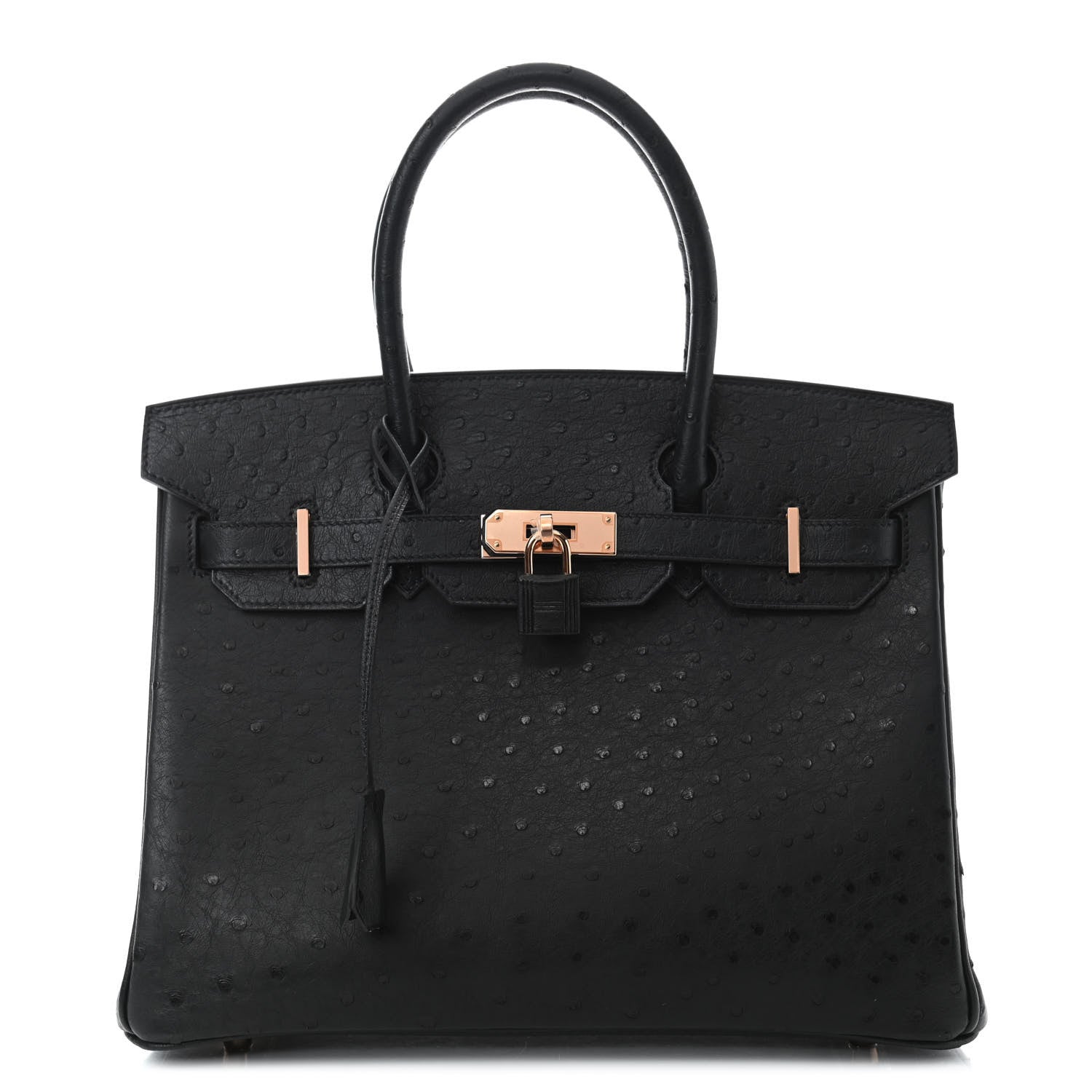 Hermes Ostrich Birkin 30 Black 1 of 10