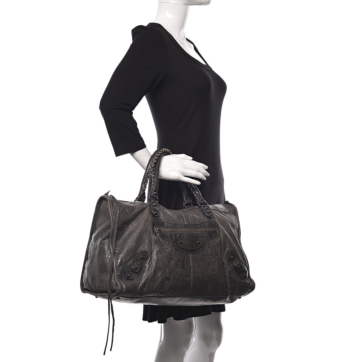 Balenciaga Chevre Classic Hardware Work Plomb 2 of 25