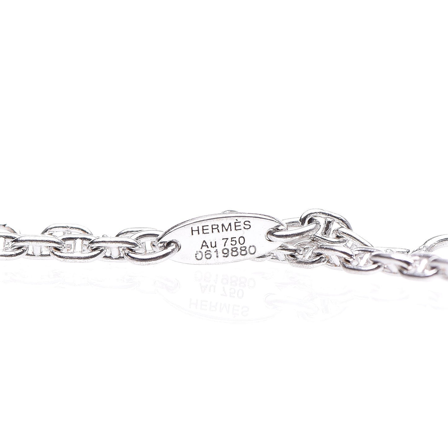 18K White Gold Dada Baby Rocking Horse Charm Bracelet