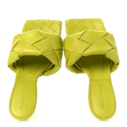 Bottega Veneta Nappa Maxi Intrecciato Lido 90mm Mule Sandals 36.5 Kiwi 2 of 10