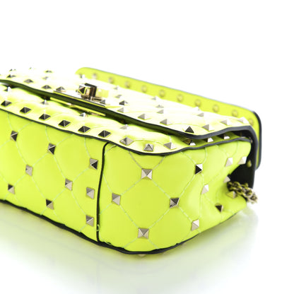 Valentino Garavani Calfskin Mini Rockstud Spike Shoulder Bag Lime 8 of 8
