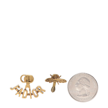 Christian Dior Metal J'Adior Earrings Aged Gold 2 of 4
