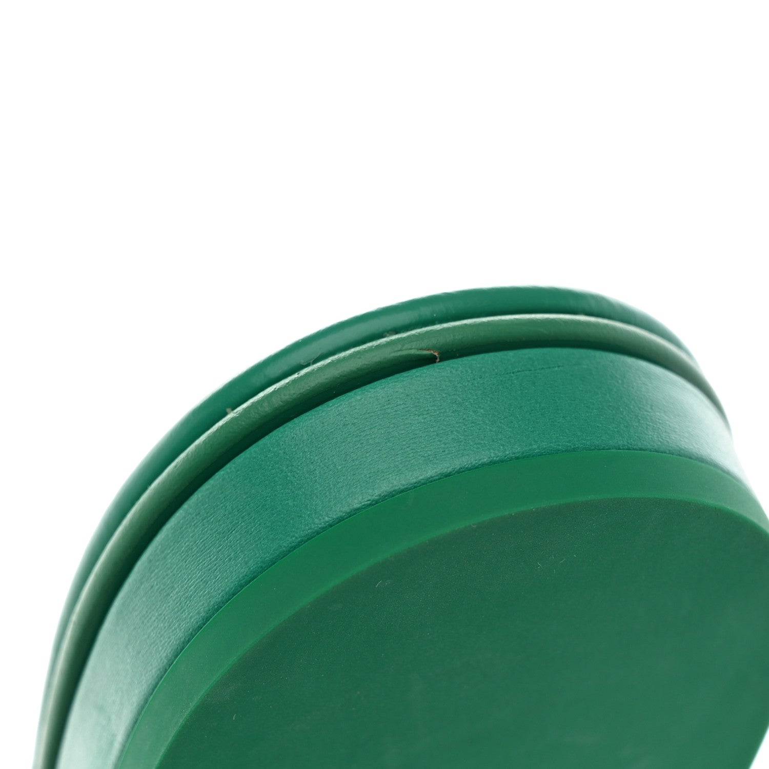 Chanel Calfskin Patent Calfskin Logo Mules 38 Green White 13 of 14