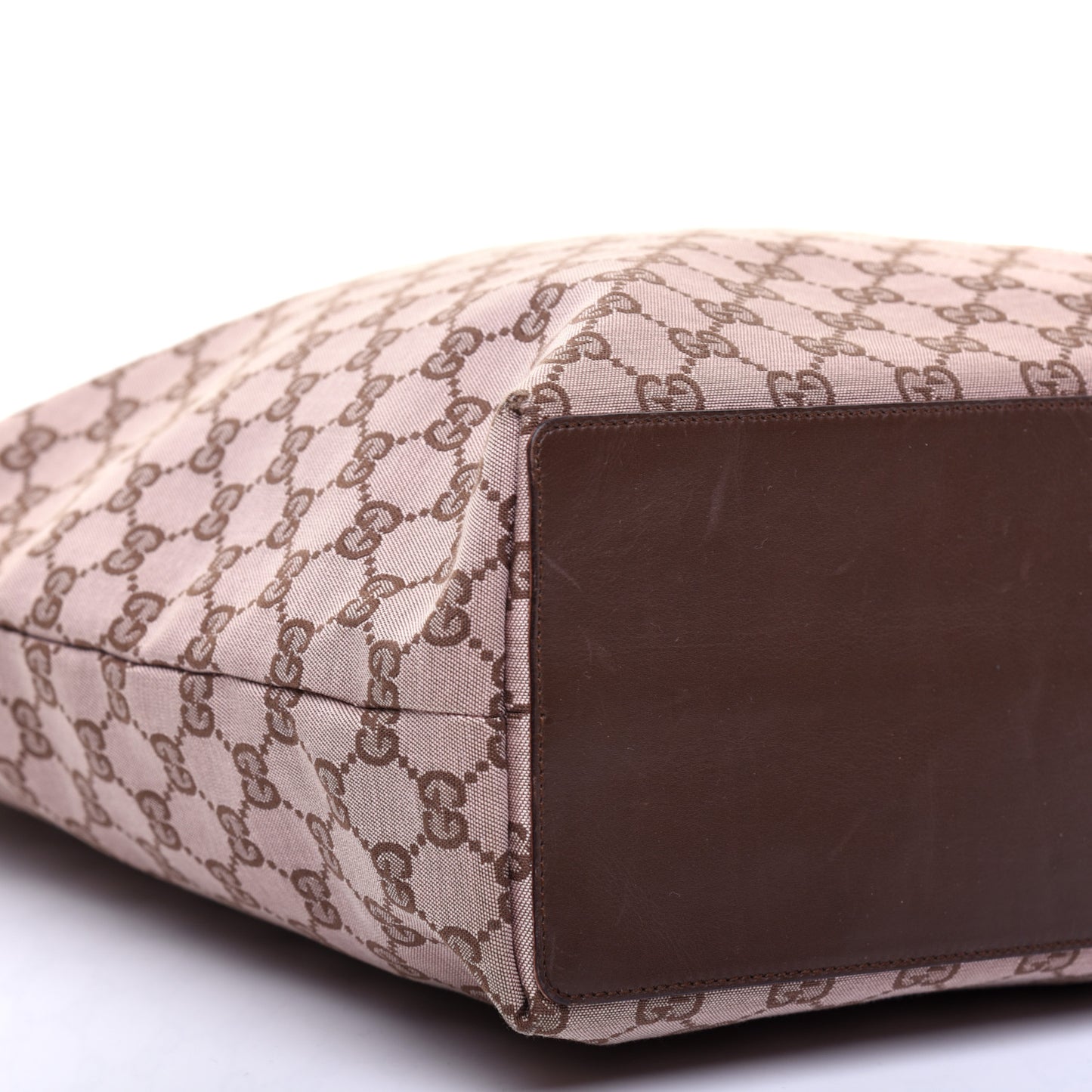 Monogram Large Bucket Tote Dark Brown