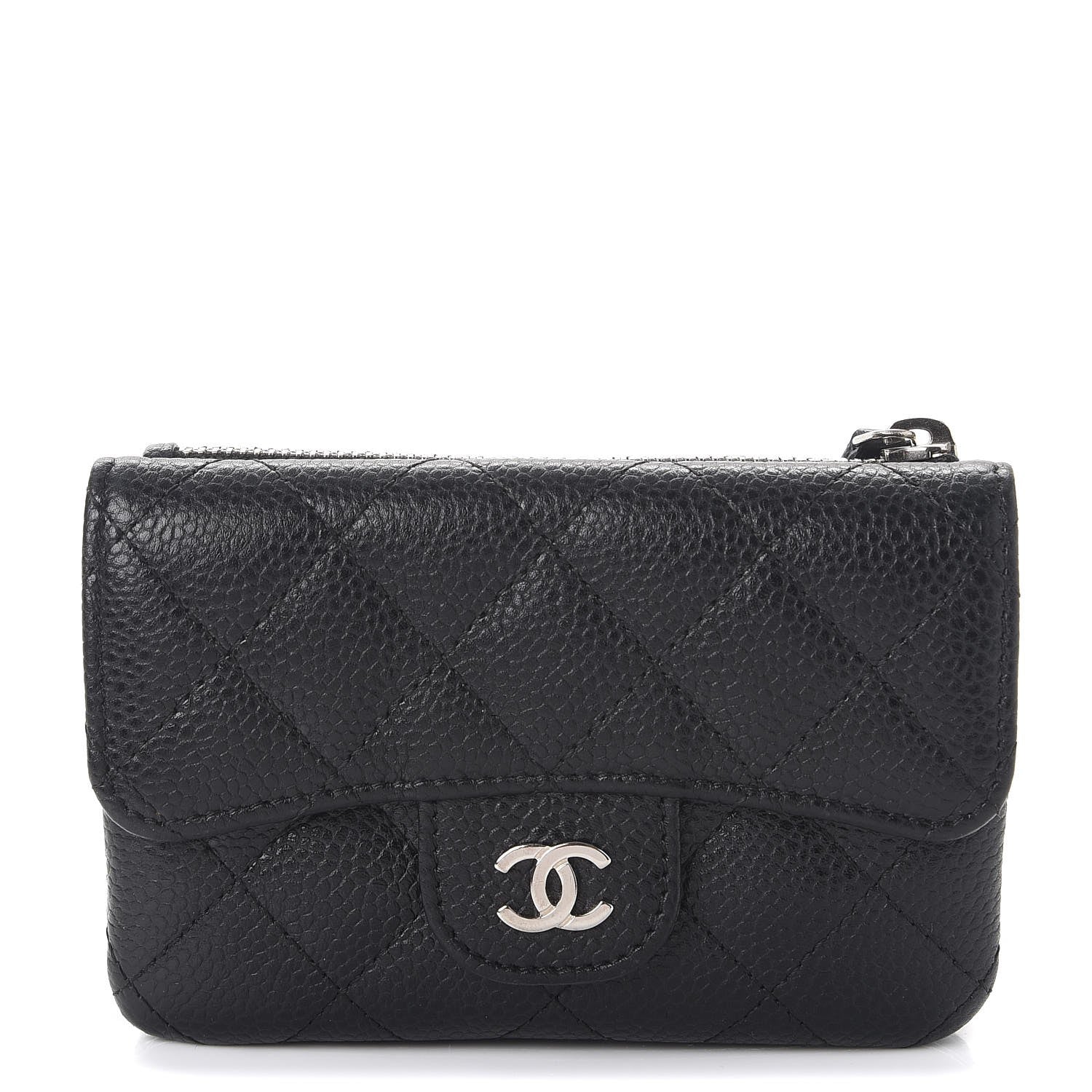 Chanel Caviar Quilted Coin Purse Black 1 of 11