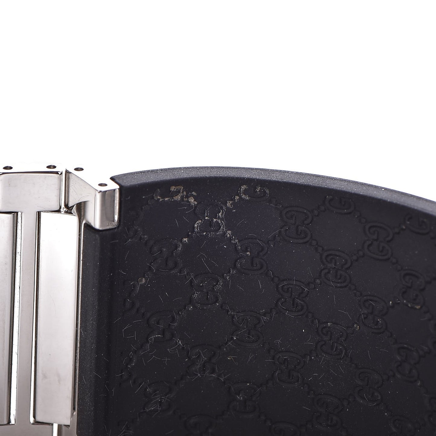 Stainless Steel Rubber 33mm Twirl Quartz Watch Black