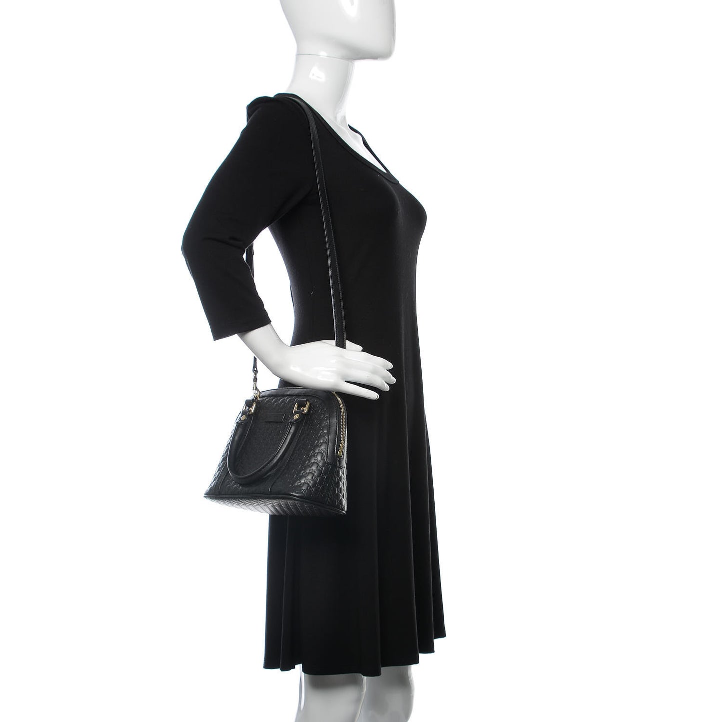Microguccissima Mini Dome Bag Black