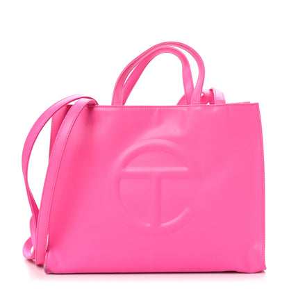 Telfar Vegan Leather Medium Shopping Bag Azalea 1 of 12