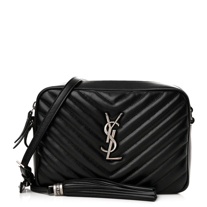 Saint Laurent Calfskin Matelasse Monogram Lou Camera Bag Black 1 of 13