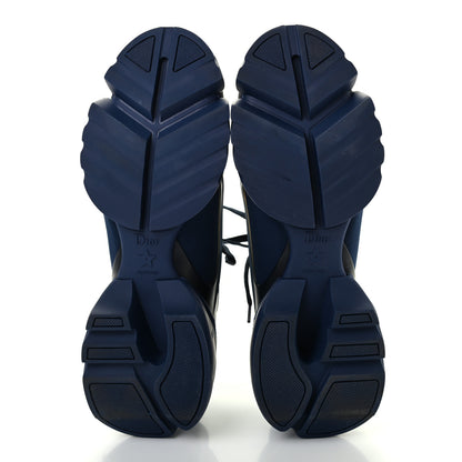 Christian Dior Neoprene Rubber Womens D-Connect Sneakers 40 Indigo Blue 5 of 8