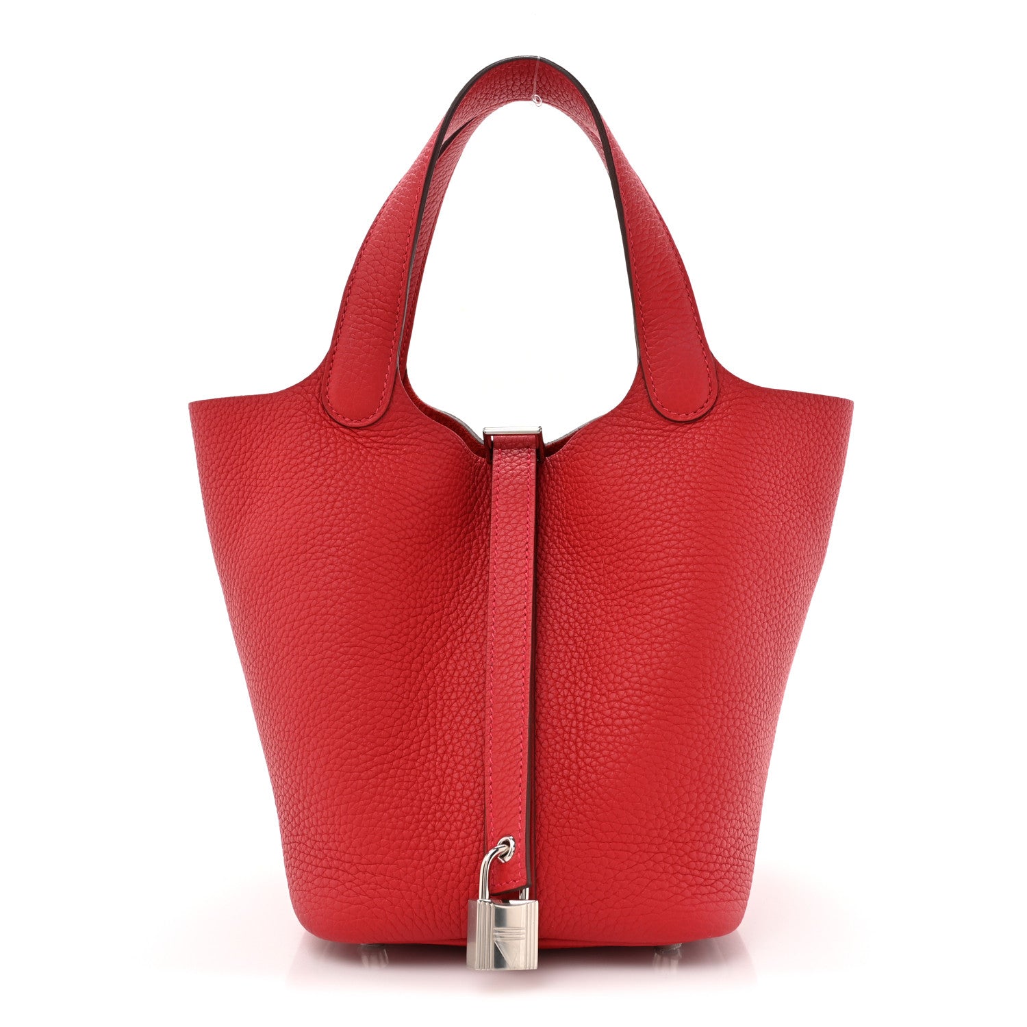 Hermes Taurillon Clemence Picotin Lock 18 PM Vermillon 1 of 11