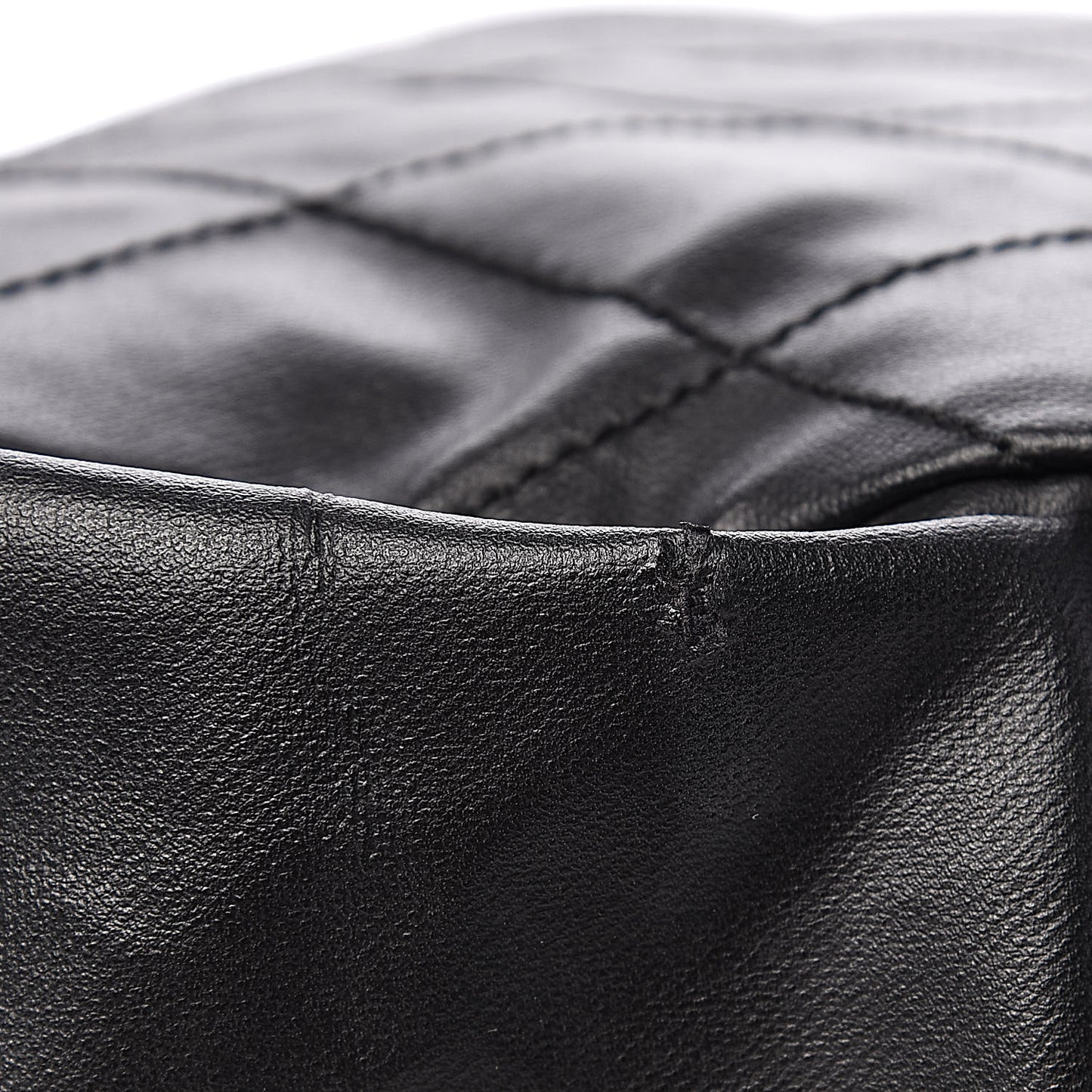 Coated Canvas Large Paris Biarritz Tote Black