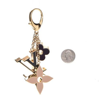 Louis Vuitton Fleur De Monogram Bag Charm Dore 2 of 5