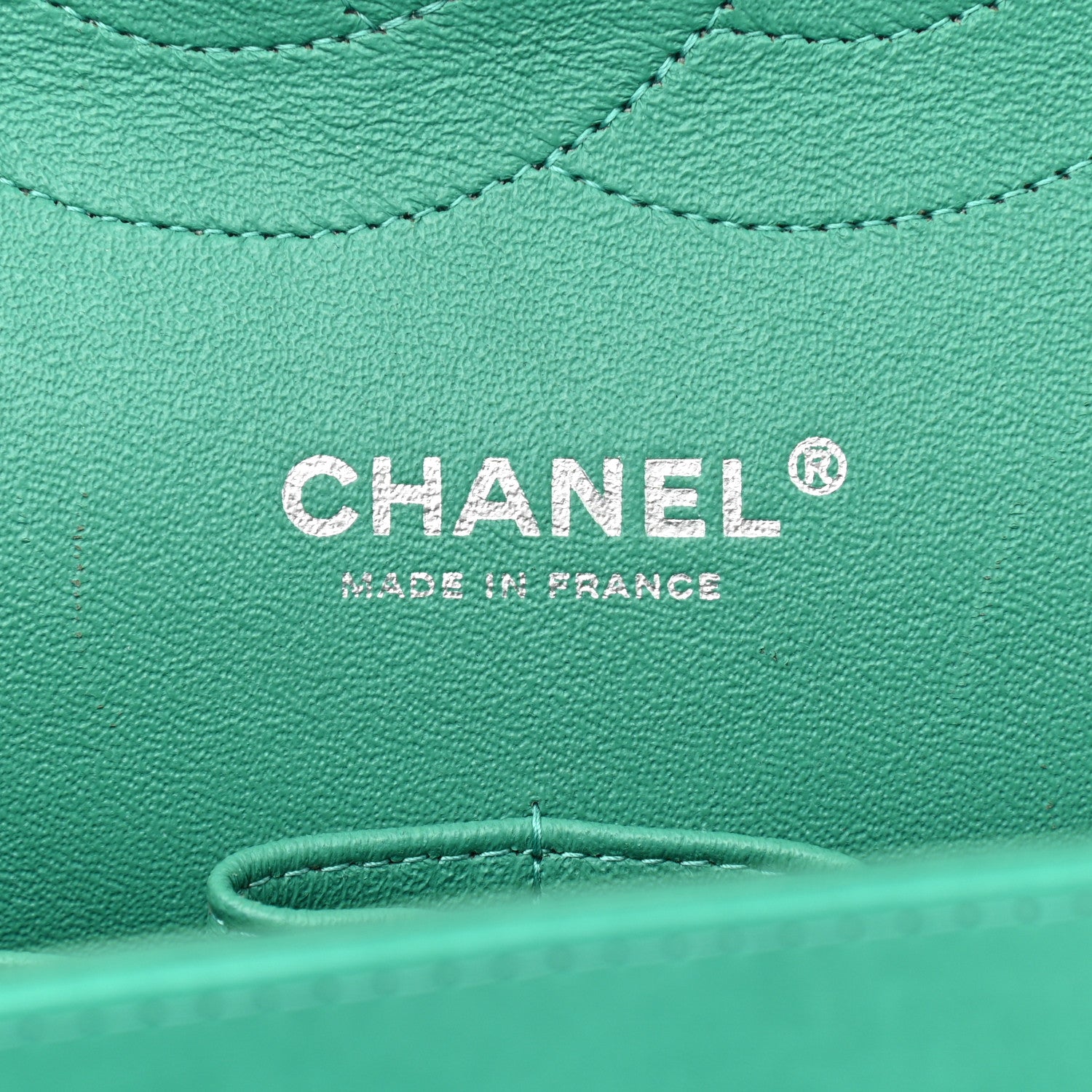 Chanel Lambskin Quilted Jumbo Double Flap Green 5 of 15