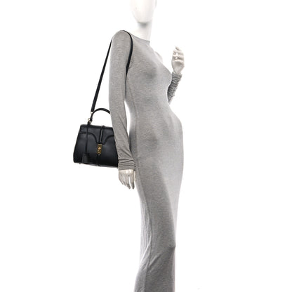 Celine Satinated Calfskin Small 16 Top Handle Bag Black 2 of 9