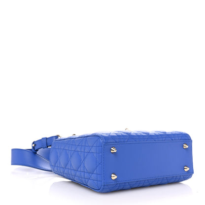 Christian Dior Lambskin Cannage Small My ABCDior Lady Dior Blue 4 of 11