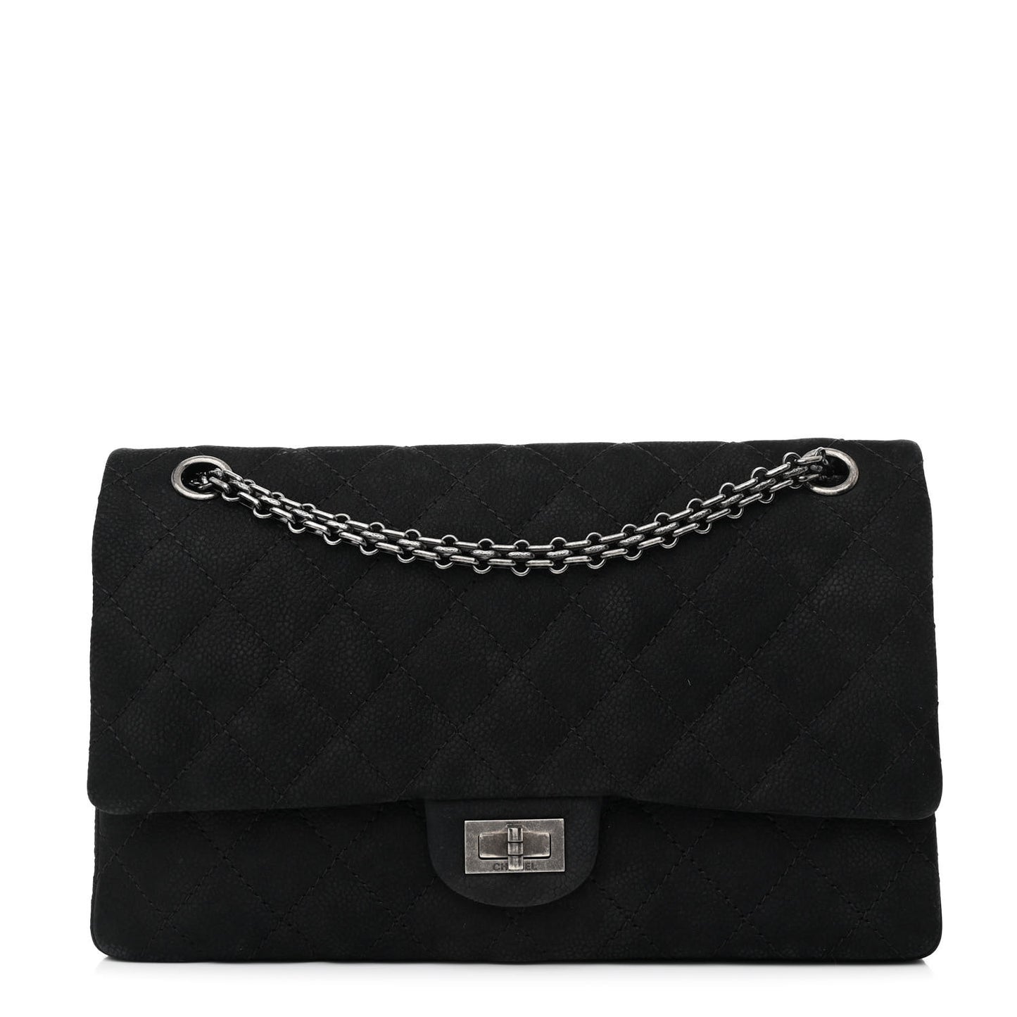Iridescent Caviar Quilted 2.55 Reissue 226 Flap Black