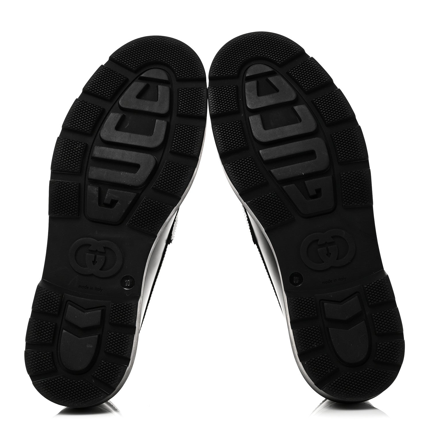 Gucci Sherlin Millennial Ribot Mens Platform Loafers 10 Black 7 of 9