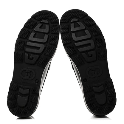Gucci Sherlin Millennial Ribot Mens Platform Loafers 10 Black 7 of 9