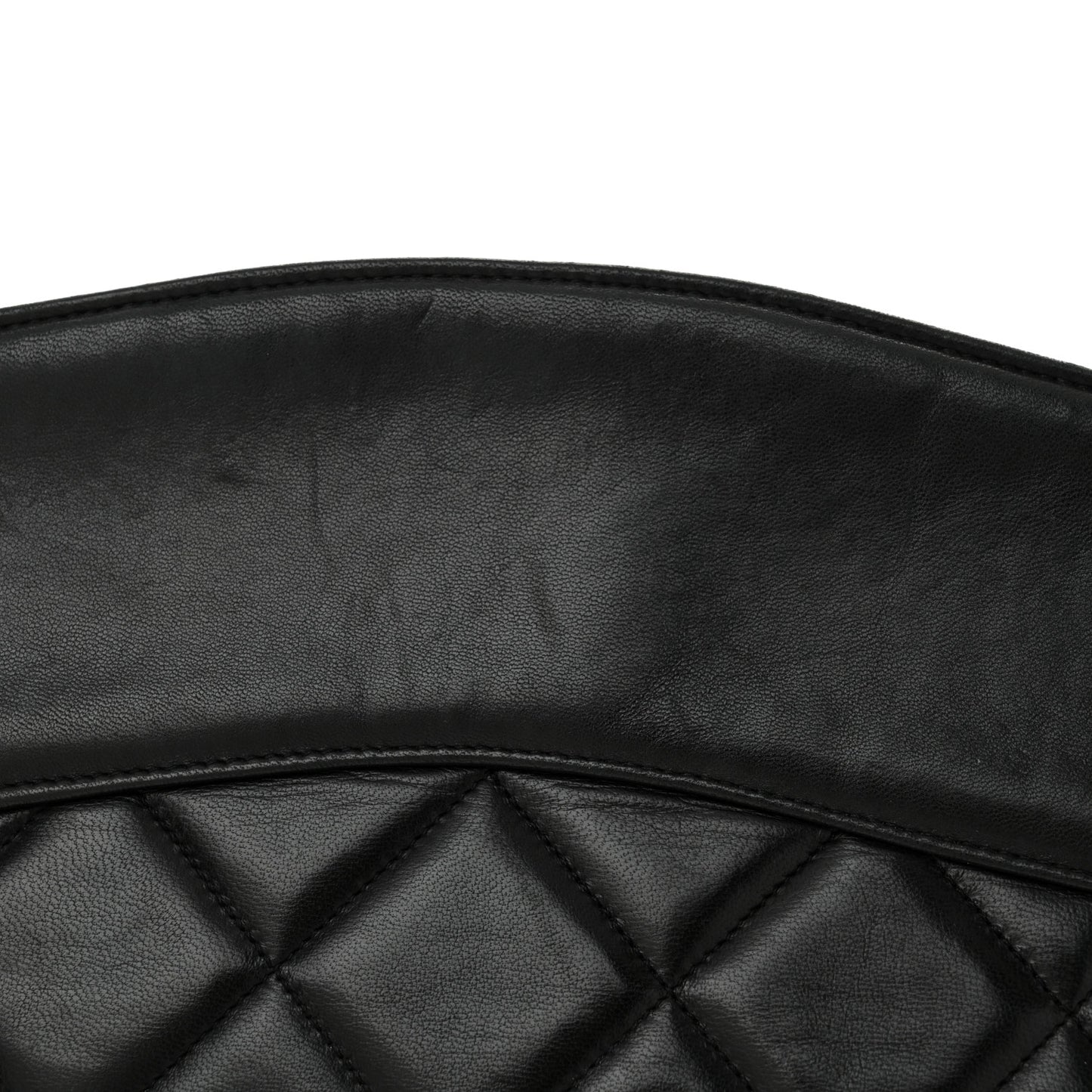Lambskin Quilted Shoulder Bag Black