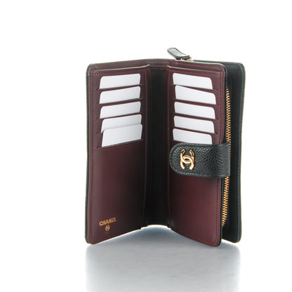 Chanel Caviar Quilted Zipped Pocket Wallet Black 5 of 8