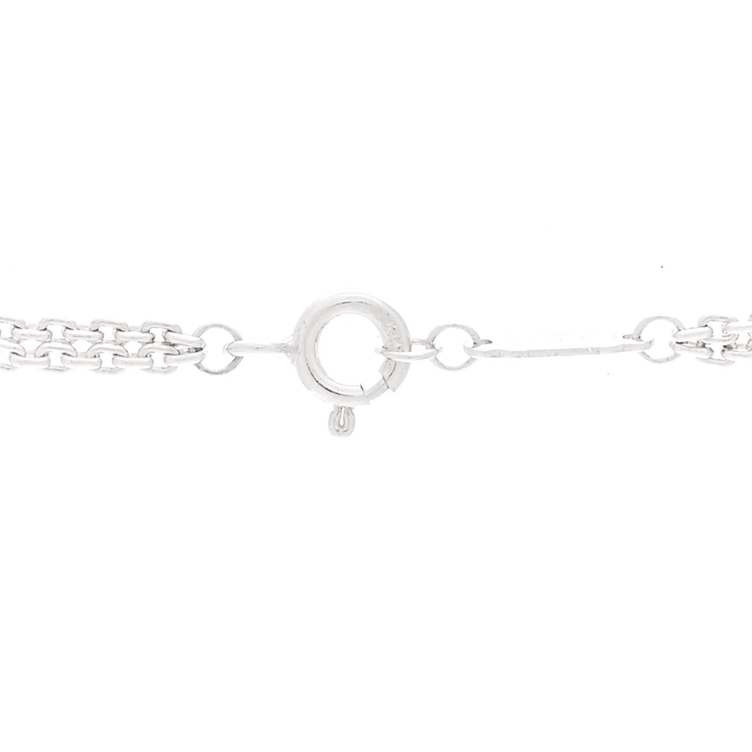 Tiffany Sterling Silver Double HardWear Link Pendant Necklace 4 of 7
