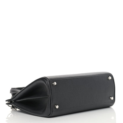 Gucci Grainy Calfskin Small Zumi Top Handle Bag Black 4 of 10