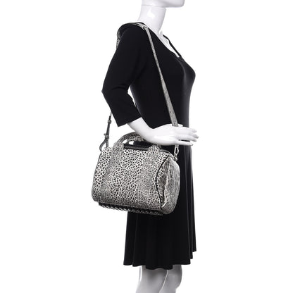 Alexander Wang Pebbled Lambskin Rockie Black White Rhodium Hardware 2 of 11