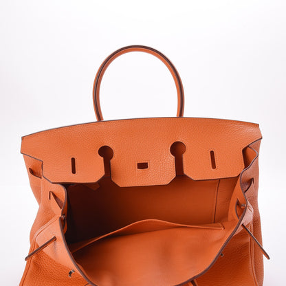 Hermes Taurillon Clemence Birkin 35 Orange 24 of 32