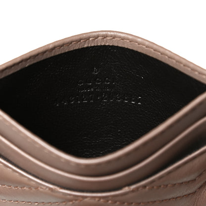 Gucci Calfskin Matelasse GG Marmont Card Holder Porcelain Rose 6 of 8