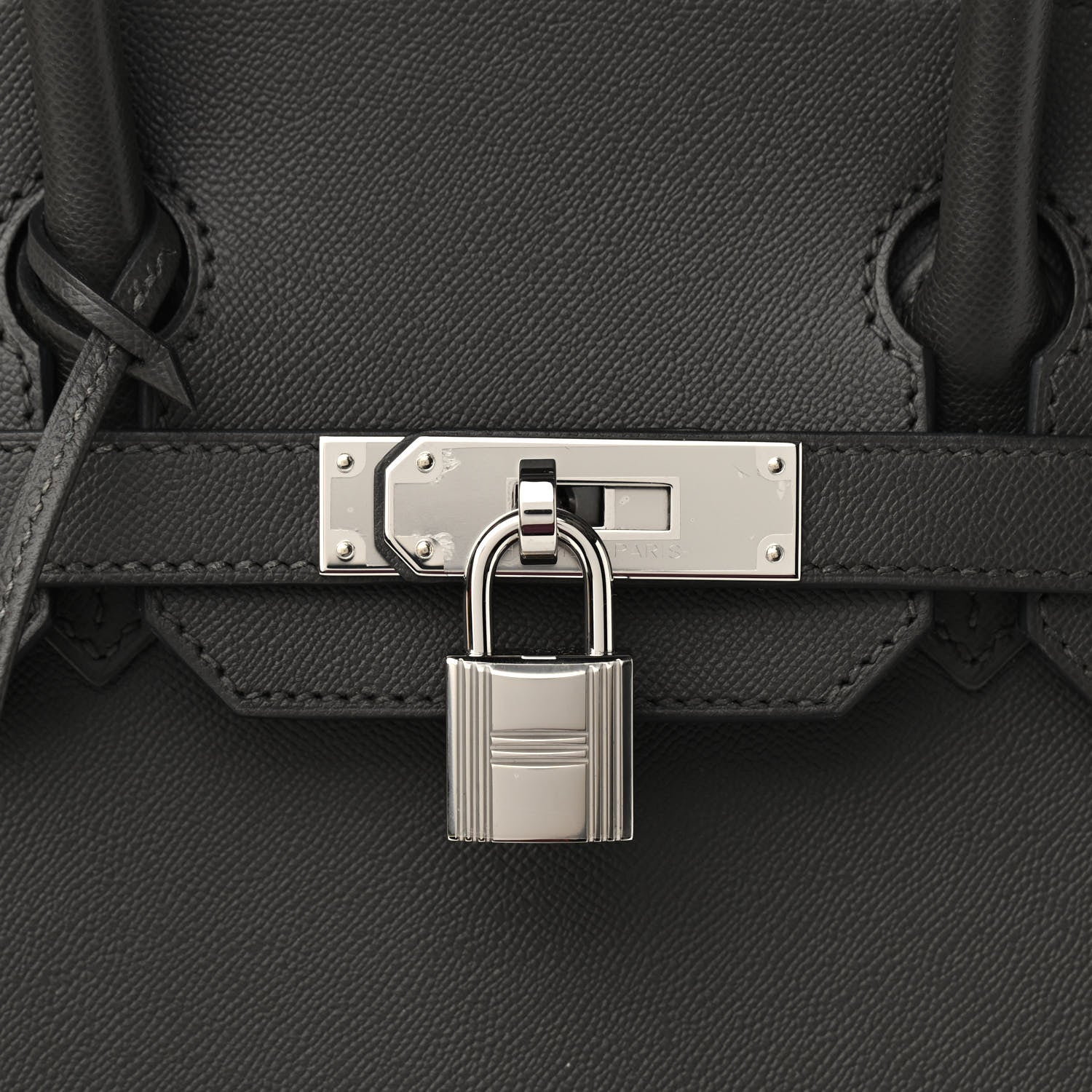 Hermes Grained Monsieur Birkin Sellier 30 Graphite 7 of 10