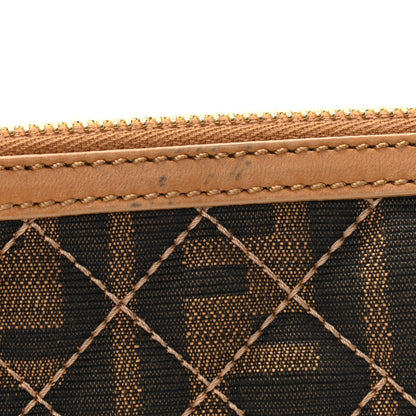 Fendi Zucca Quilted Pochette Tobacco 10 of 10