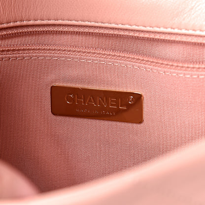 Chanel Lambskin Quilted Medium 19 Flap Light Pink 6 of 11