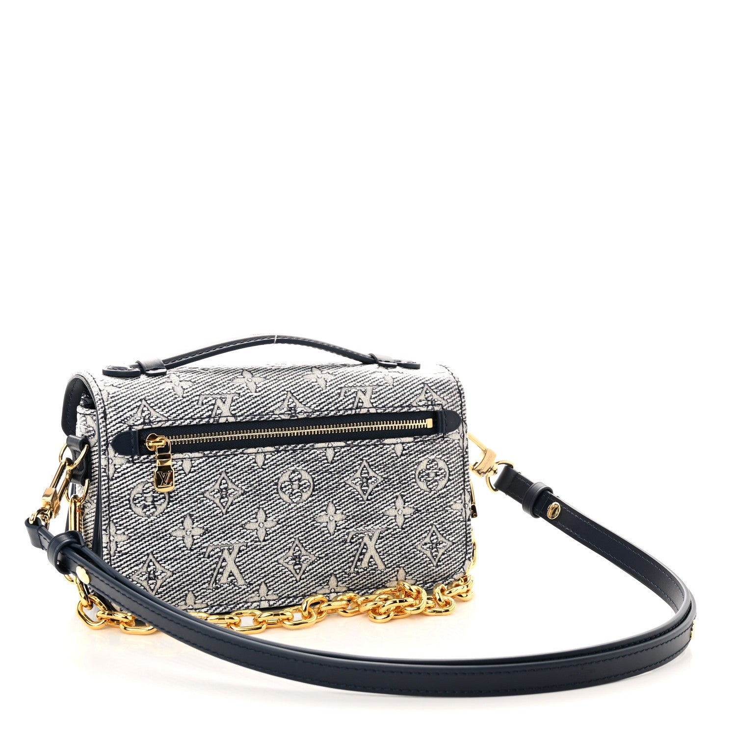 Louis Vuitton Monoglam Pochette Metis East West Blue 3 of 10