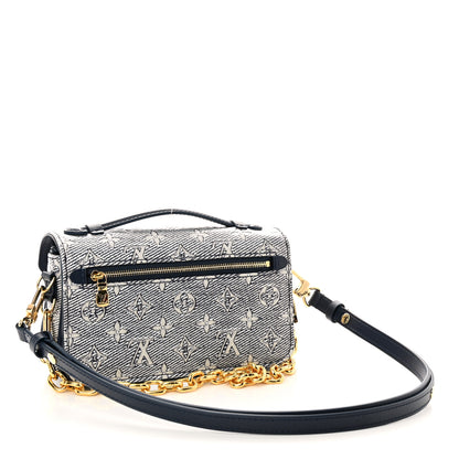 Louis Vuitton Monoglam Pochette Metis East West Blue 3 of 10