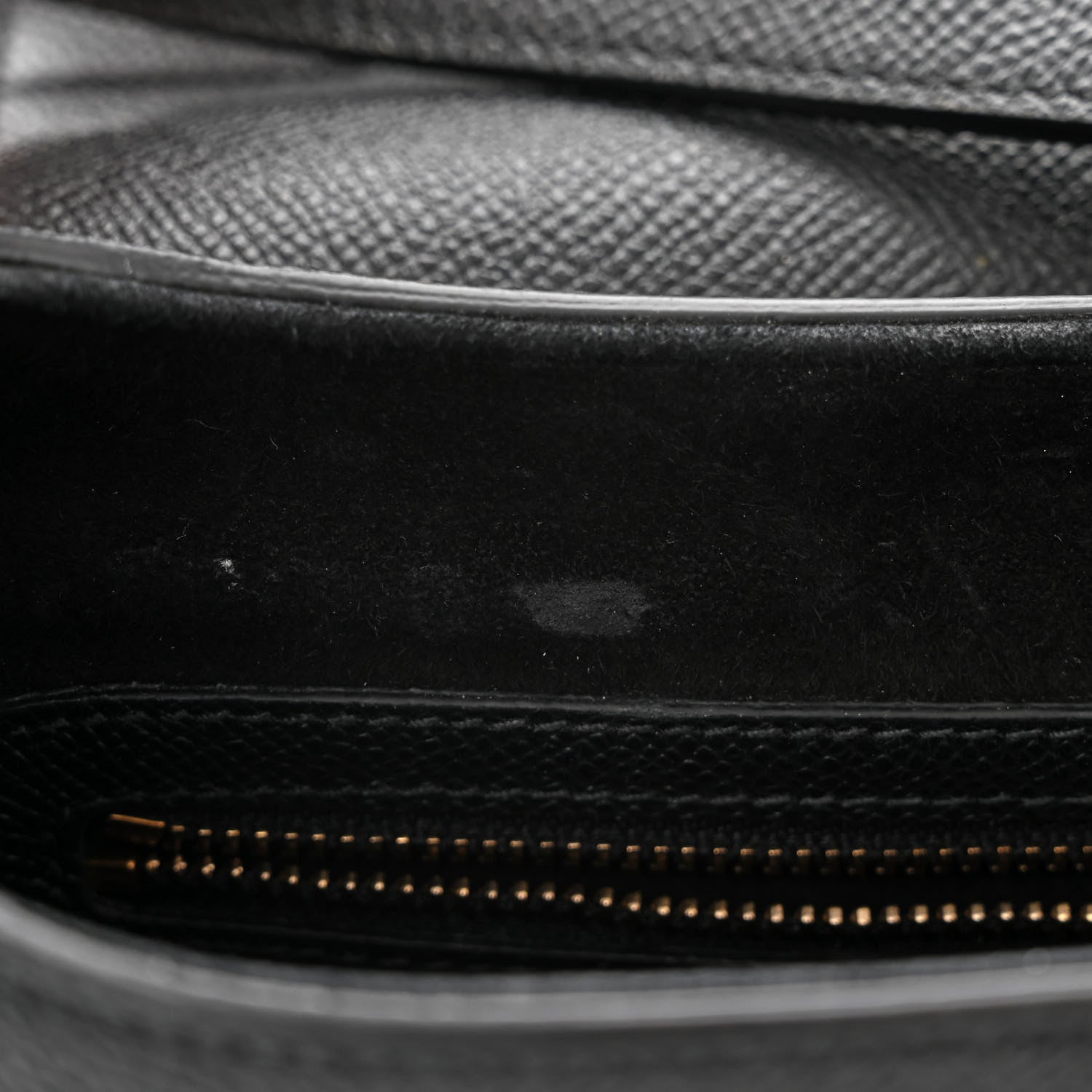 Christian Dior Grained Calfskin Saddle Bag With Strap Black 11 of 12
