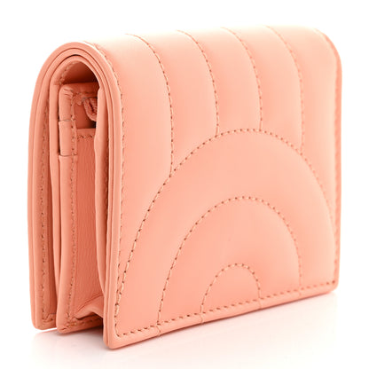 Gucci Calfskin Vertical Ring Matelasse GG Marmont Card Case Wallet Peachy Chic 3 of 8