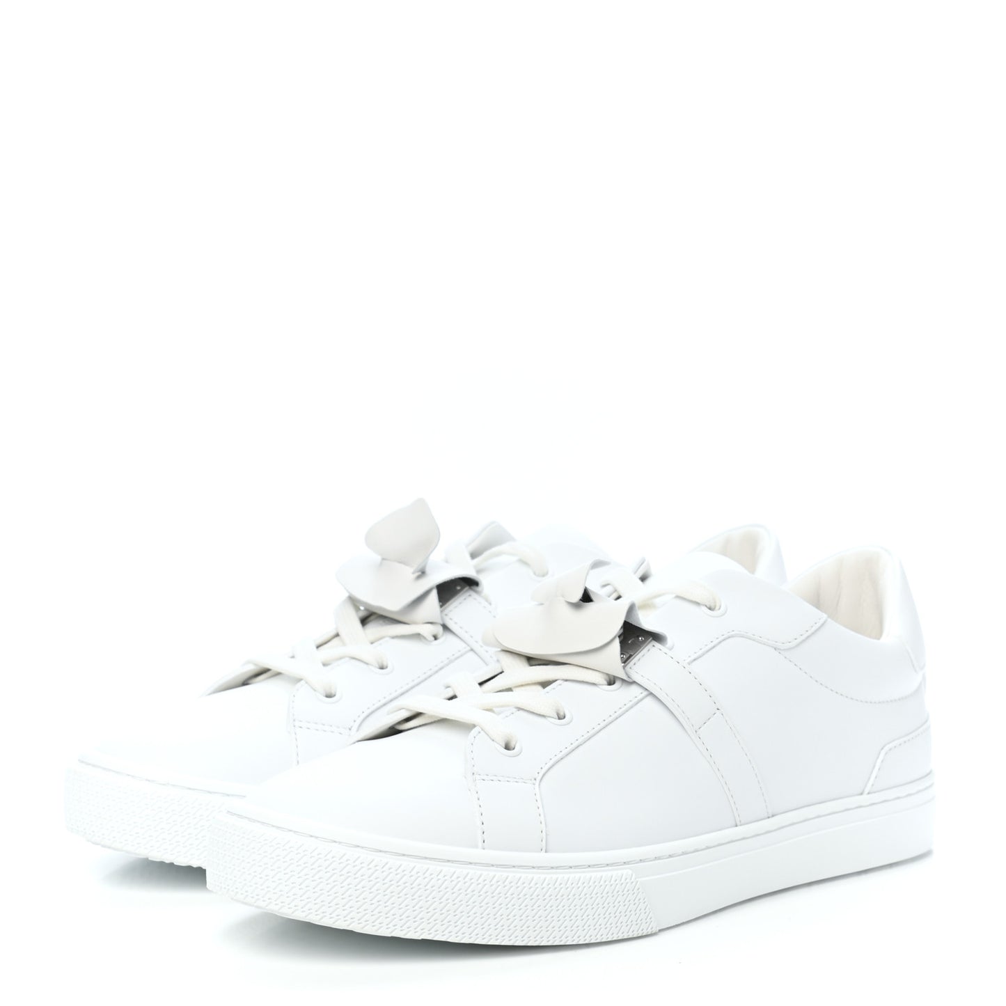 Calfskin Mens Day Sneakers 43 White