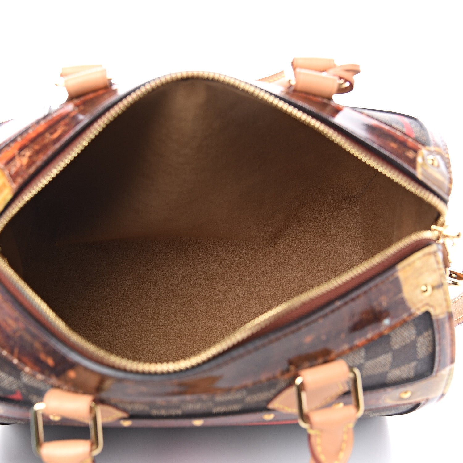 Louis Vuitton Transformed Damier Ebene Time Trunk Speedy Bandouliere 25 Black 4 of 9