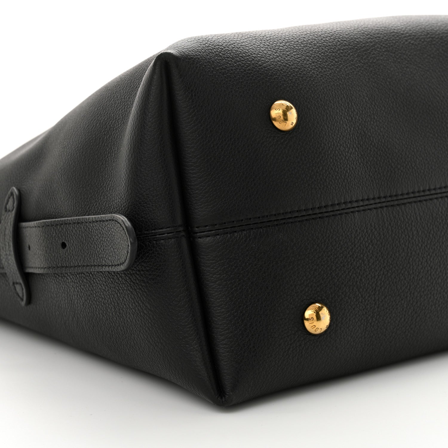 Louis Vuitton Grained Calfskin Low Key Hobo MM Black 9 of 12