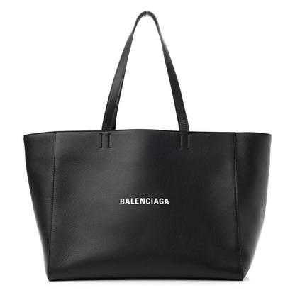 Balenciaga Smooth Calfskin Everyday East West Tote Bag Grey Black White 1 of 10