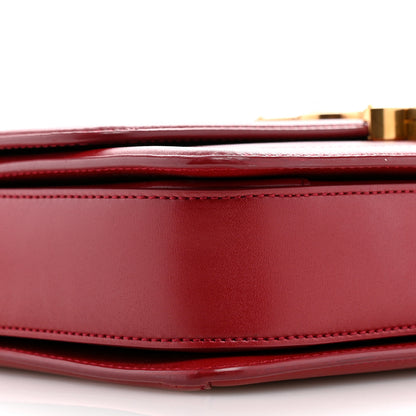 Saint Laurent Box Calfskin Monogram Medium Solferino Satchel Rouge Opyum 8 of 11